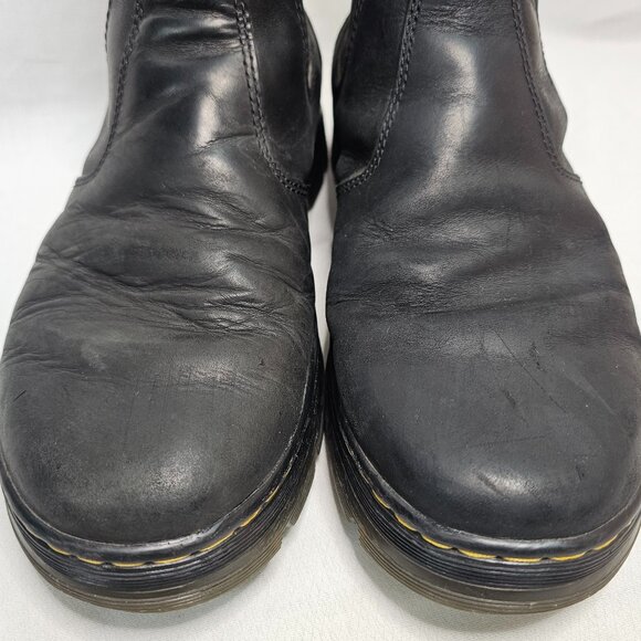 Doc Dr. Martens Air Wair Embury Leather Chelsea Boots Black Men 9 - Women 10 - Picture 3 of 14
